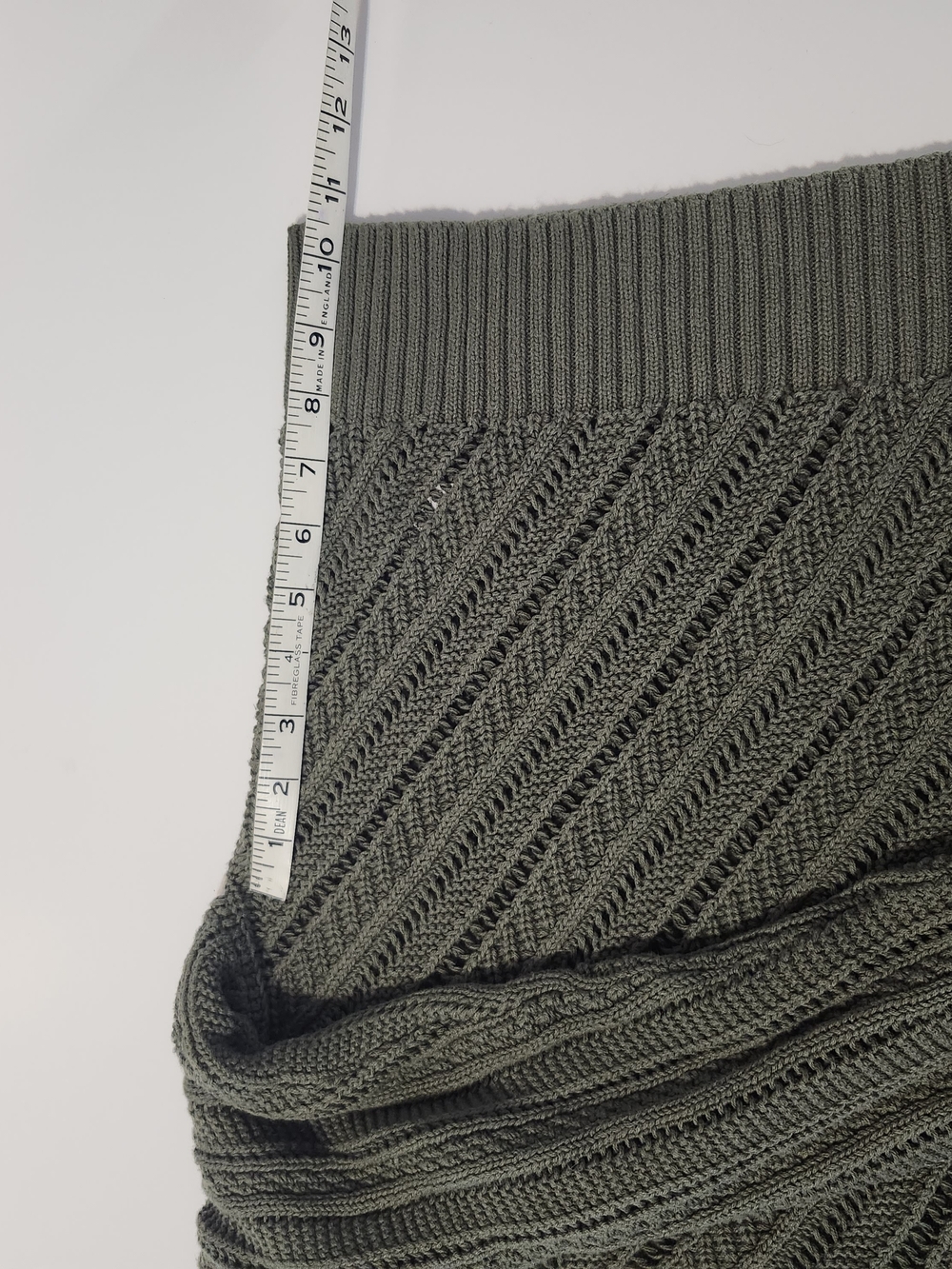 Old Navy Cropped Chevron Open-Knit Sweater In Alpine Tundra - Size Large - Picture 8 of 10